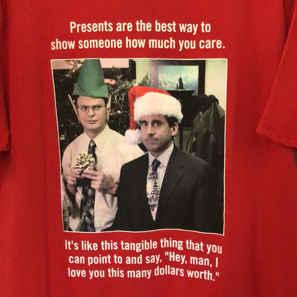 Men’s XL The Office Christmas Novelty short sleeve t-shirt